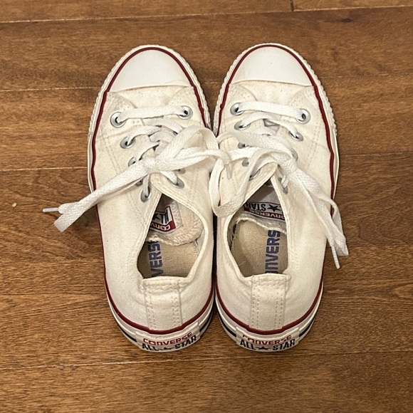 Converse Cream Low-Top Sneakers with white laces, women’s size 5.5 - Picture 5 of 8